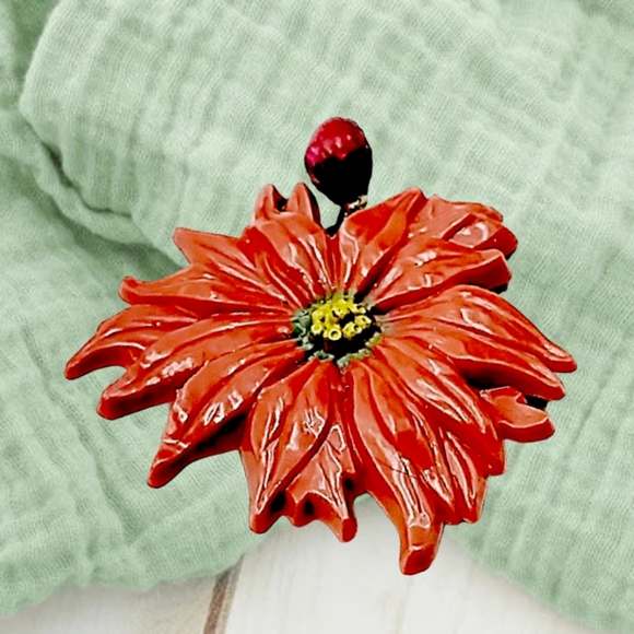 🌲10/$20.~Orange Colors Brooch - Picture 3 of 4